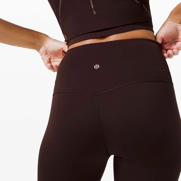 Special Edition Lululemon High Rise Align Twist Waist in Espresso size 6 - Picture 4 of 10